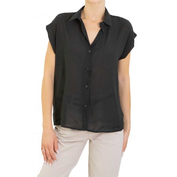 Camicia tinta unita mezza manica 